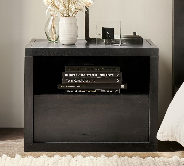 Pottery barn black nightstand hotsell