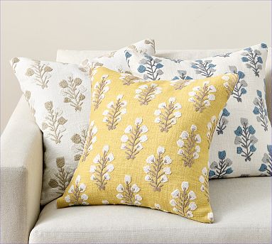 Inyo Embroidered Pillow | Pottery Barn