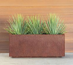 Long Box Outdoor Planters - Corten Steel