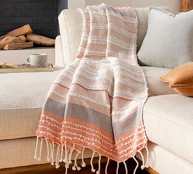 Anissa Handwoven Throw Blanket Pottery Barn