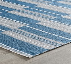 Daley Handwoven Striped Outdoor Performance Rug