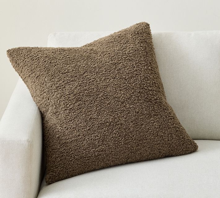 Luxe Collection Coffee Cozy Up Sherpa Pillow Set of store 2