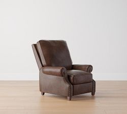 James Roll Arm Leather Manual &amp; Power Recliner