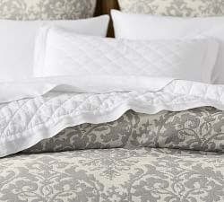 Jacquard Medallion Cotton Linen Duvet Cover