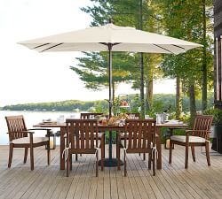 Chatham Mahogany Stackable Outdoor Dining &amp; Armchairs