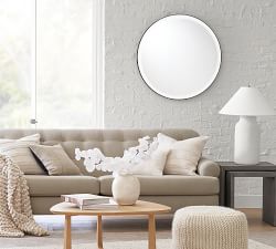 Madalyn Round Beveled Edge Wall Mirror - 36&quot;