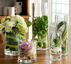 Aegean Clear Glass Short Vase