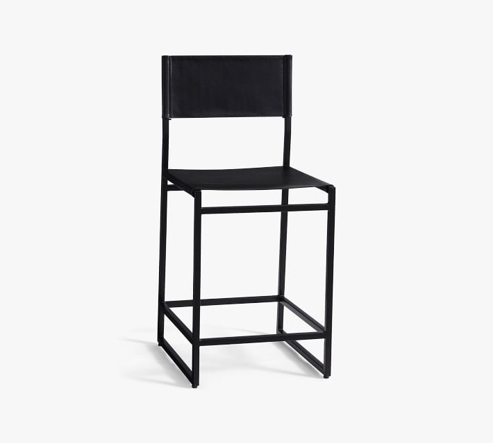 Hardy leather counter stool discount