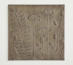 Zinc Flowers Indoor/Outdoor Handcrafted Wall Art