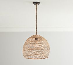 Flora Rattan Pendant (19&quot;-23&quot;)