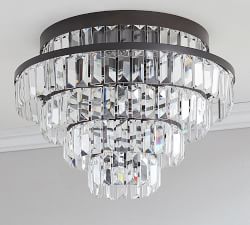 Gemma Crystal Tiered Flush Mount (18&quot;)