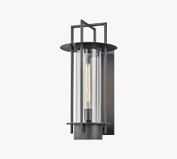 Shan Outdoor Metal &amp; Glass Sconce (17''-26&quot;)