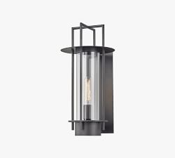 Shan Outdoor Metal &amp; Glass Sconce (17''-26&quot;)