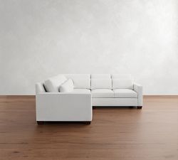 York Square Arm Deep Seat 3-Piece L-Shaped Sectional (98&quot;)