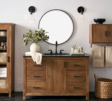 Wide sink vanity discount