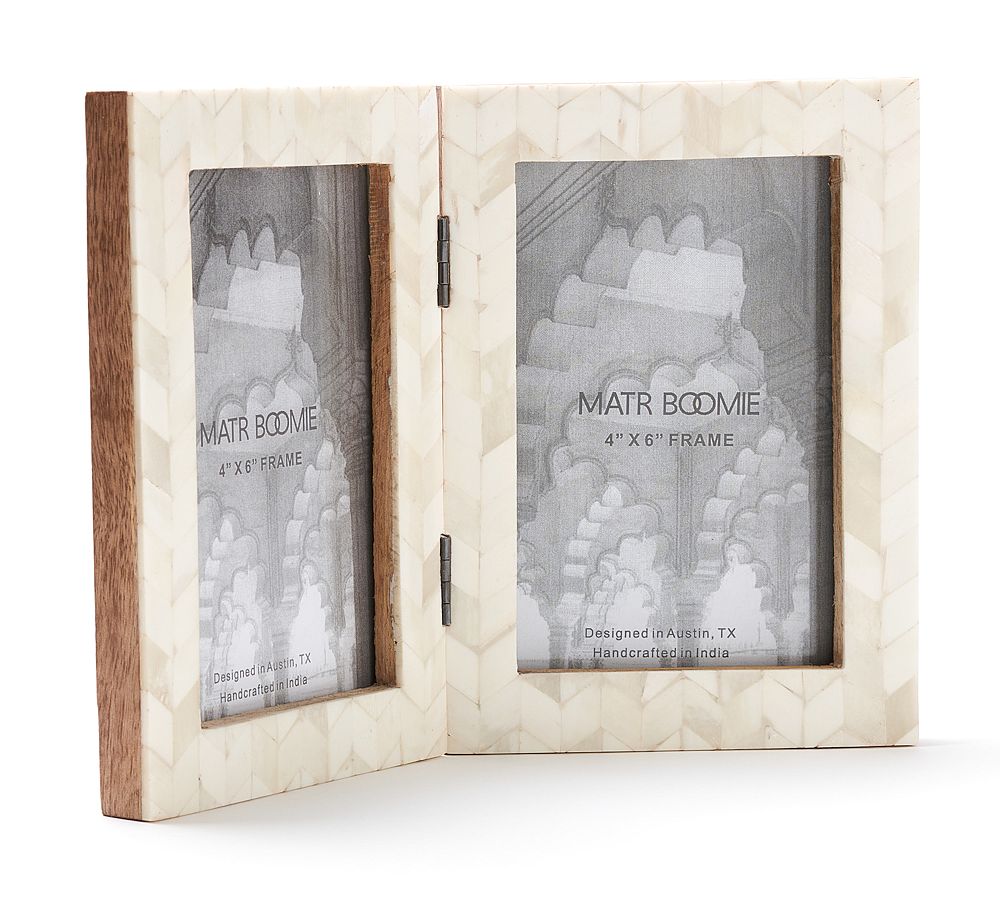 Sonia Bone Picture Frame - White