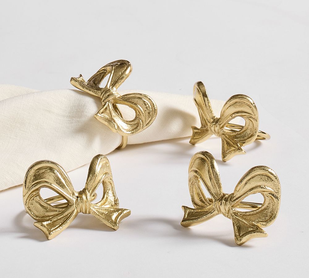 Monique Lhuillier Clara Napkin Rings – Set of 4