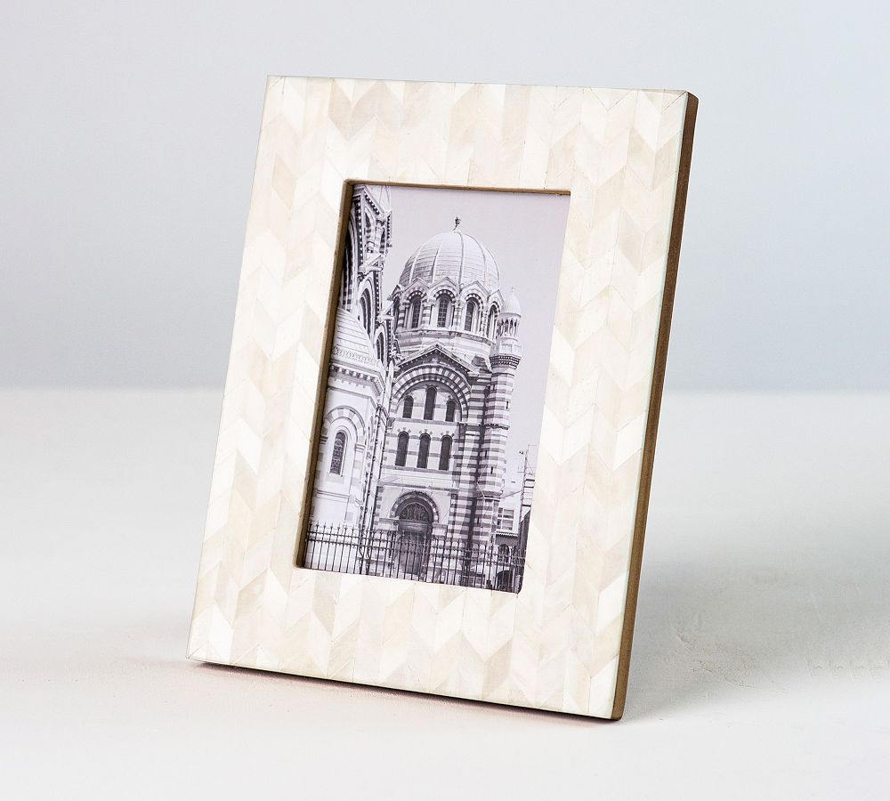 Sonia Bone Picture Frame - White