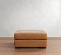 Turner Leather Sectional Ottoman