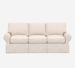 PB Basic Slipcovered Sleeper Sofa with Memory Foam Mattress (83&quot;)