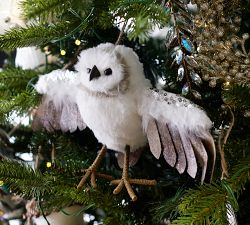 Furry Owl Ornament