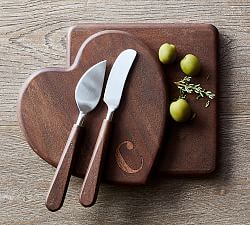 Handcrafted Wood Cheese &amp; Charcuterie Board for 2 Gift Set