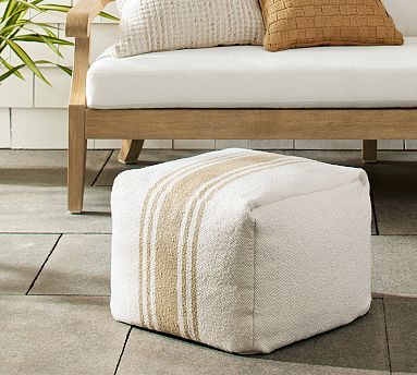 Outdoor fabric store Pouf and Pillow