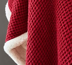 Waffle Sherpa Back Throw Blanket