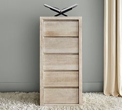 Cayman 5 Drawer Tall Dresser Heirloom Wheat Pottery Barn