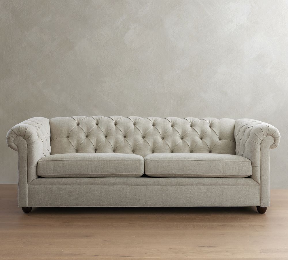 Chesterfield Roll Arm Sofa (67&quot;&ndash;98&quot;)