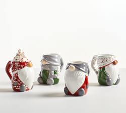 Gnome Shaped Ceramic Mugs