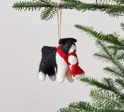 Felt Dog Ornaments - Set of 2