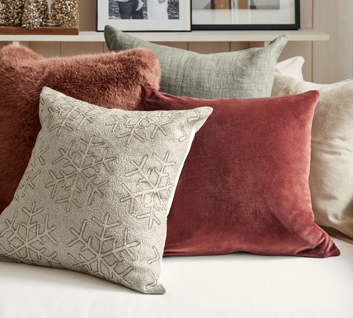 Pottery barn fur pillows best sale