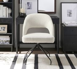 Hartley Upholstered Swivel Desk Chair