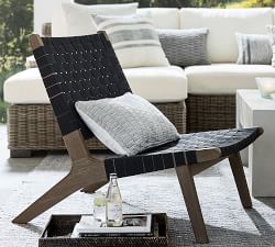 Abbott Acacia Woven Outdoor Lounge Chair