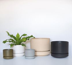 Modern Black Ceramic Planter