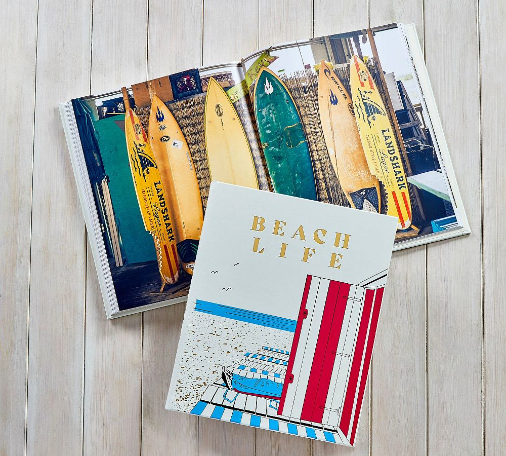 Beach Life LeatherBound Book Pottery Barn