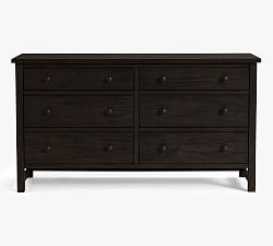 Farmhouse 6-Drawer Dresser, Charcoal