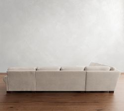 Turner Roll Arm L-Shaped Chaise Sectional (142&quot;)