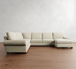 Turner Roll Arm L-Shaped Chaise Sectional (142&quot;)