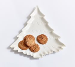 Holiday Tree Stoneware Serving Platter