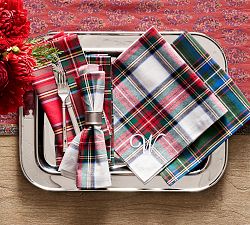 Stewart Plaid Cotton Napkins - Set of 4