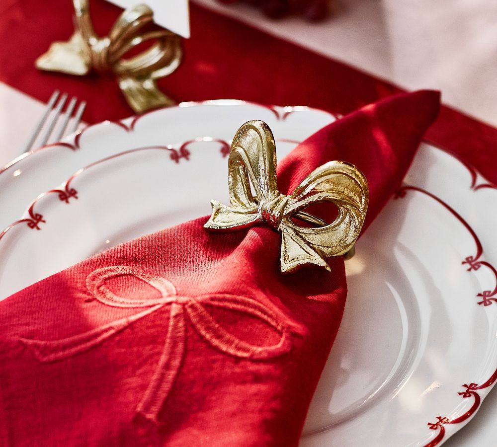 Monique Lhuillier Clara Napkin Rings – Set of 4
