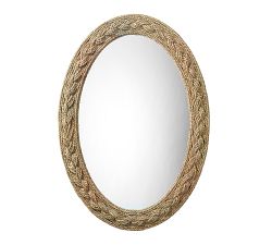 Claude Braided Seagrass Oval Wall Mirror