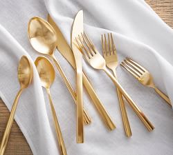 Luna Brushed Gold Flatware