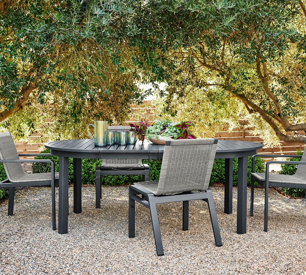 Indio Metal Round Extending Outdoor Dining Table (48&quot;-80&quot;)