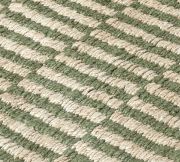 Handwoven Green and Natural Jute Rectangular Rug, 5' x 8'