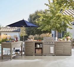 Indio Eucalyptus Outdoor Kitchen Single Door Cabinet (24&quot;)