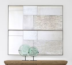 Antiqued Patchwork Wall Mirror