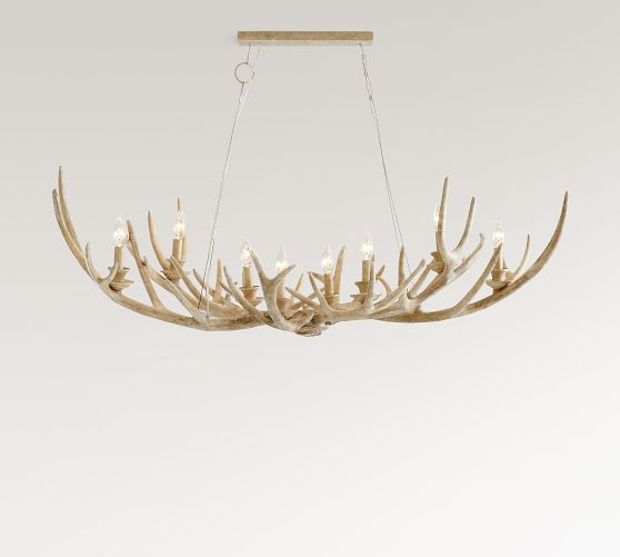 Pottery Barn Antler Chandelier